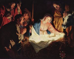 The Adoration of the Shepherds by Gerard van Honthorst, (1590–1656)